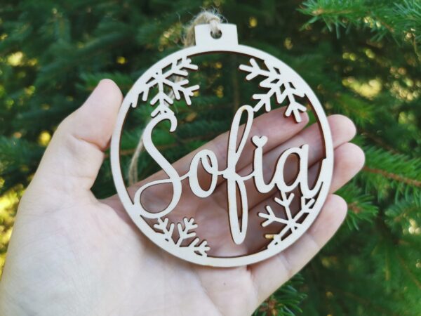 Personalized Laser Cut Christmas Decor