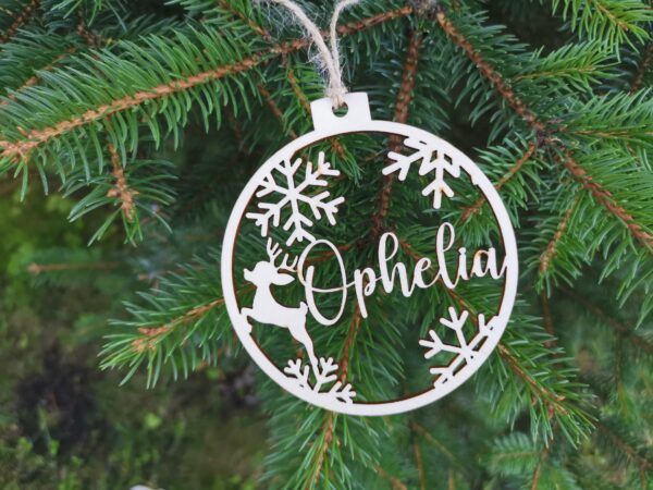Custom Name CHRISTMAS baubles set Personalized name ornaments