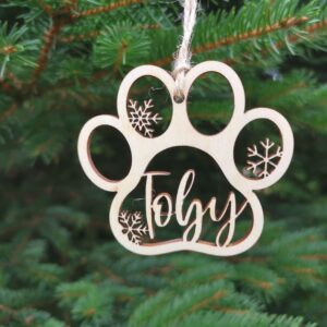 Personalized Dogs Christmas Ornament