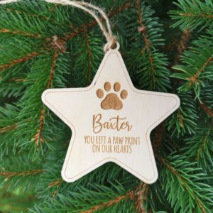 Custom Name Dogs Christmas Ornament
