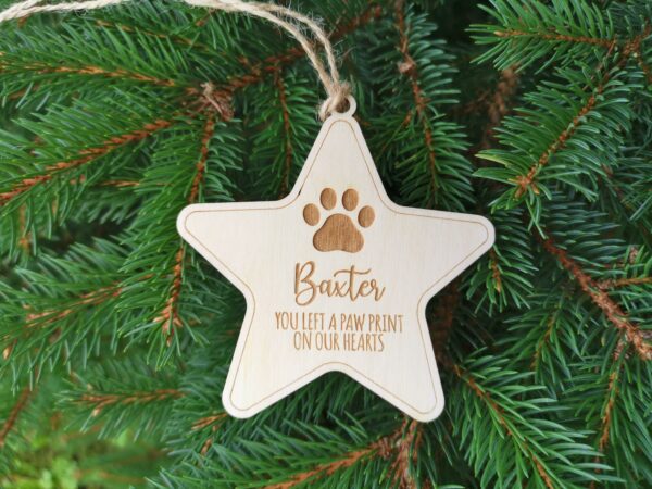 Custom Name Dogs Christmas Ornament