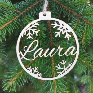Personalised Names Christmas Tree Baubles