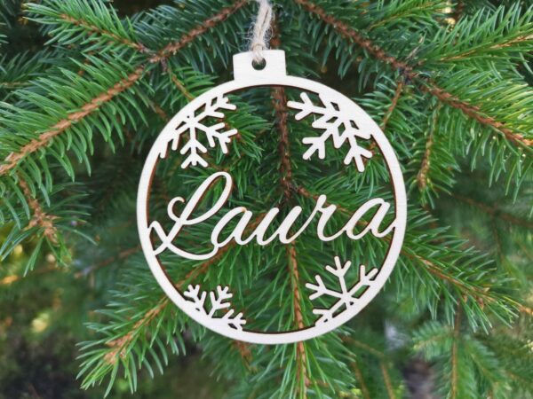 Personalised Names Christmas Tree Baubles