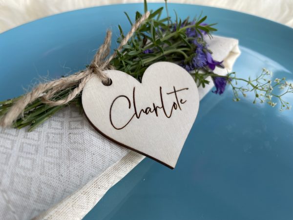 Custom Names Rustic Wooden Place Cards